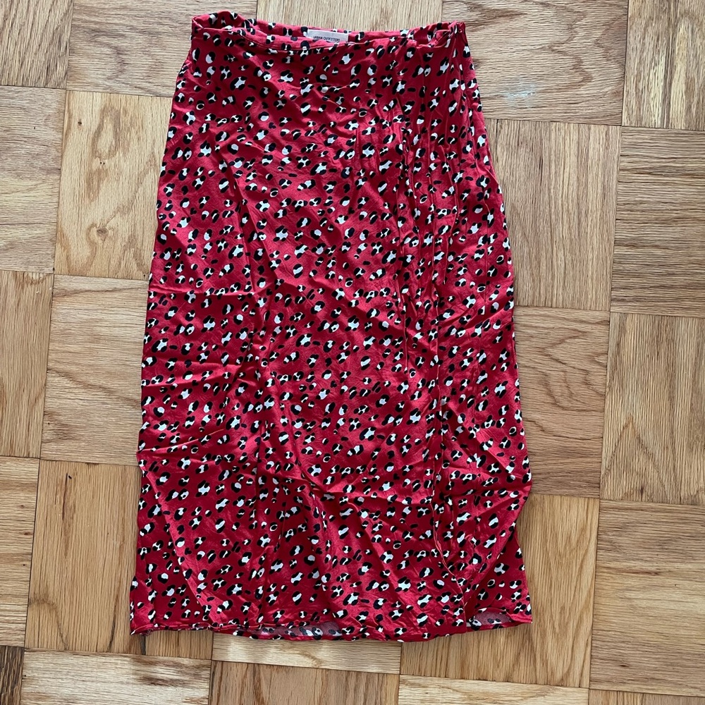 Urban Outfitters Satin Midi Skirt